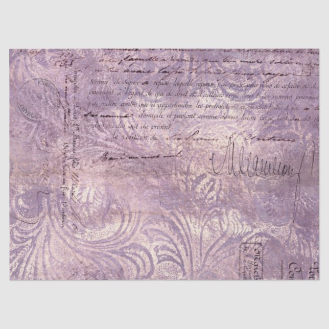 Ephemera Lavendar Paper Series Design 17 (Front)