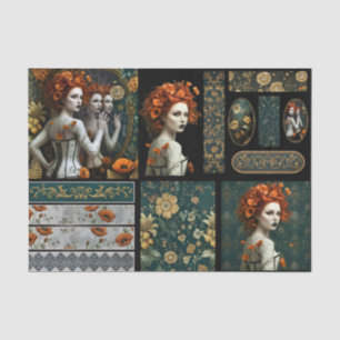 Ephemera Poetic Gothic Motifs Tissue Paper