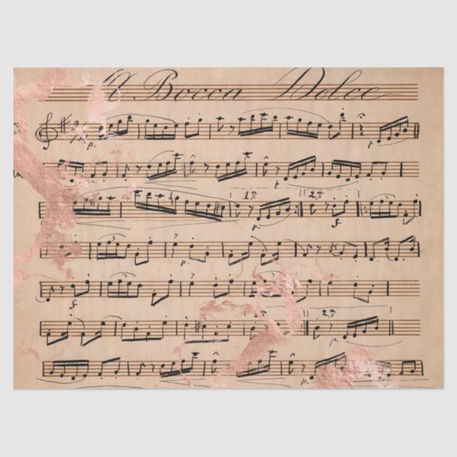 Ephemera Rose Gold Paper Series Design 1 (Front)