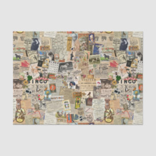 Ephemera Scatter Decoupage or collage paper