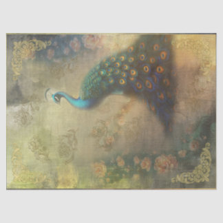 Ephemera Style Vintage Royal Peacock Tissue Paper