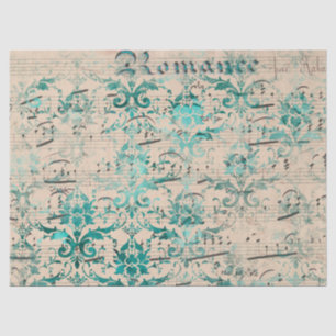 Ephemera Turquoise Paper Series Design 1
