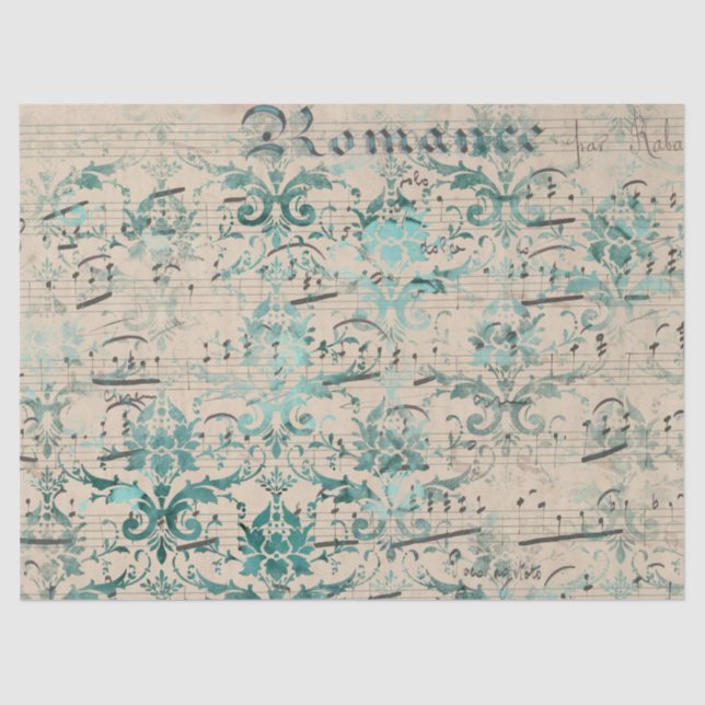 Ephemera Turquoise Paper Series Design 1 (Front)