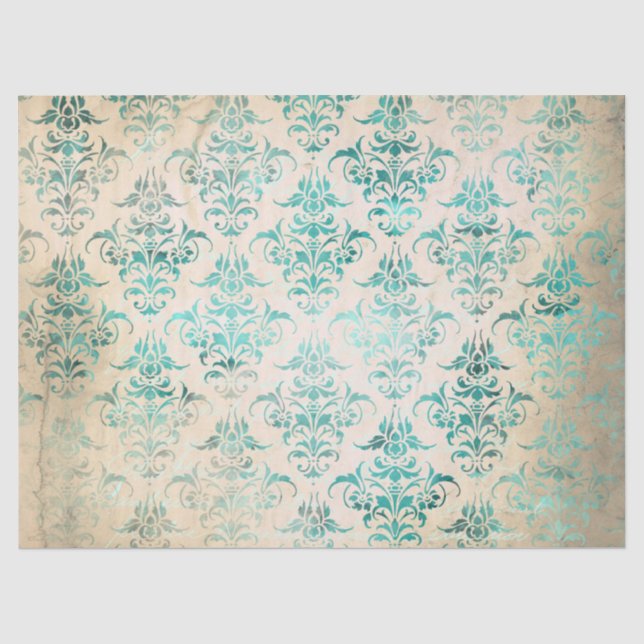 Ephemera Turquoise Paper Series Design 3 (Front)