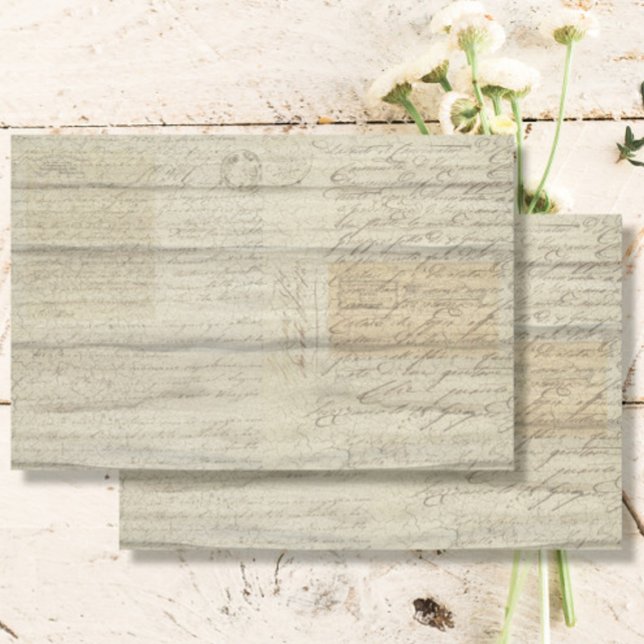 Ephemera Vintage Wooden Farm Farmhouse Decoupage Tissue Paper (Creator Uploaded)