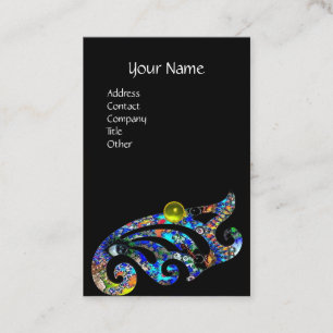 EPHEMERAL Beauty Salon Spa,Makeup Artist Topaz Gem Business Card