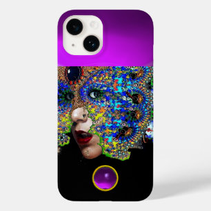 EPHEMERAL,BEAUTY WITH MASK  Purple Amethyst Gem  Case-Mate iPhone 14 Case