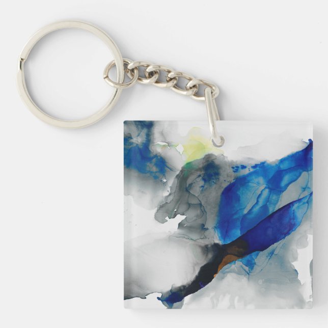 Ephemeral - Blue & Grey Key Ring (Front)