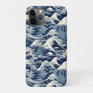 Ephemeral Crests: Hokusai Waves Reimagined iPhone 11 Pro Case