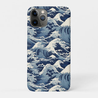 Ephemeral Crests: Hokusai Waves Reimagined iPhone 11 Pro Case