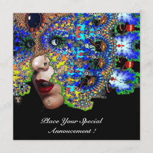 EPHEMERAL Mardi Gras Masquerade Ball, Blue Mask Announcement