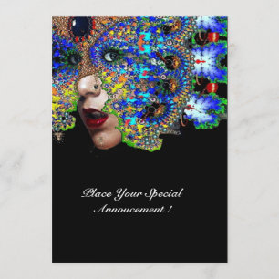 EPHEMERAL Mardi Gras Masquerade Ball ,Blue Mask Announcement