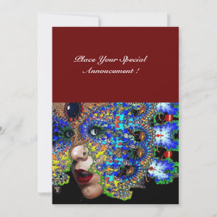 EPHEMERAL Mardi Gras Masquerade Ball ,Blue Mask Announcement