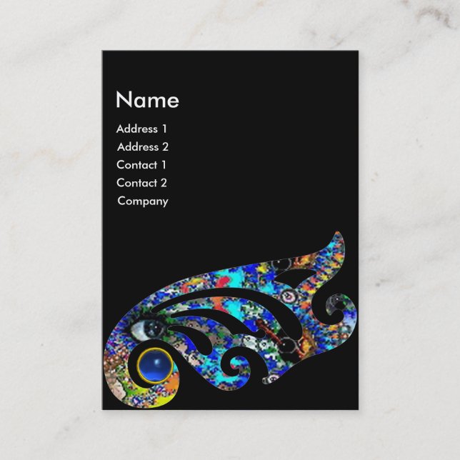 EPHEMERAL SAPPHIRE Beauty ,Salon,Spa,Makeup Artist Business Card (Front)