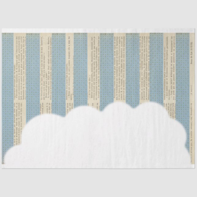Ephemeral Striped Decoupage Paper (Front)