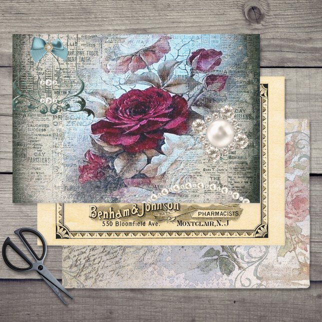Ephemeral Victorian Variety Decoupage Wrapping Paper Sheet (Creator Uploaded)