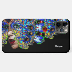 EPHEMERAL WOMAN / Colourful Fractal Mask,Gemstones iPhone 11 Pro Max Case