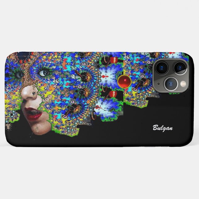 EPHEMERAL WOMAN / Colourful Fractal Mask,Gemstones Case-Mate iPhone Case (Back (Horizontal))
