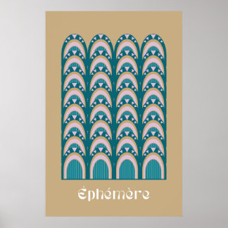 éphémère Art Deco style Poster