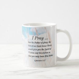 Ephesians 1:17 Bible Prayer for Wisdom Revelation Coffee Mug