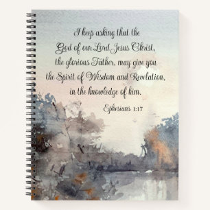 Ephesians 1:17 Spirit of Wisdom and Revelation Notebook