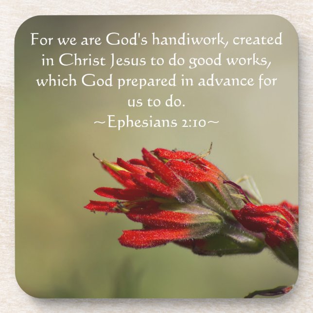 Ephesians 2:10 coaster (Front)