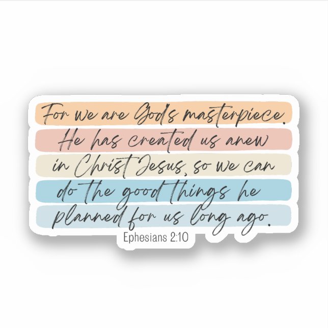 Ephesians 2:10 Gods Masterpiece (Front)