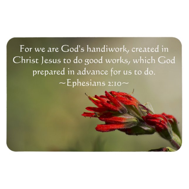 Ephesians 2:10 magnet (Horizontal)