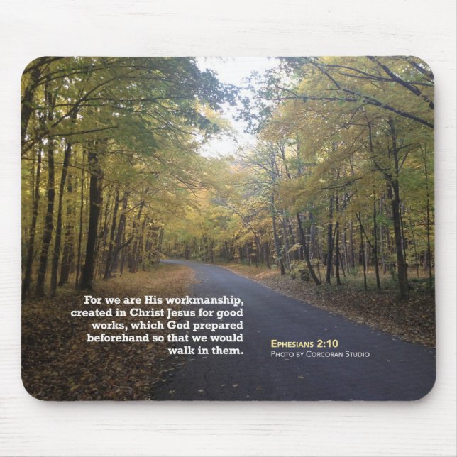 Ephesians 2:10 mouse mat (Front)