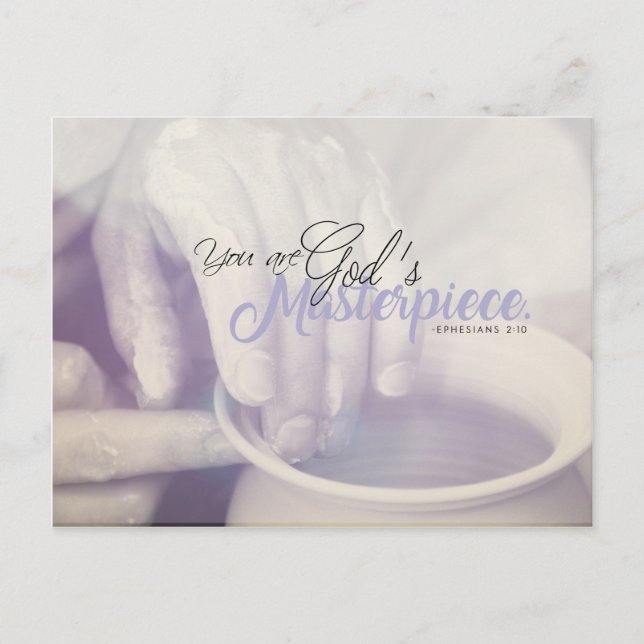 Ephesians 2:10 - You are God's masterpiece Postcard (Front)