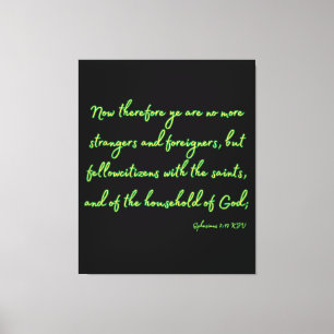 Ephesians 2:19 Bible Verse KJV Wall Art