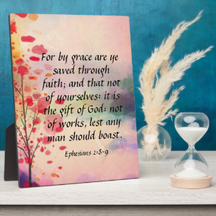 Ephesians 2:8-9    plaque