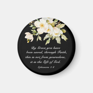 Ephesians 2:8 By Grace you have been saved Bible Magnet
