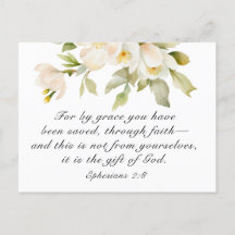 Ephesians 2:8 By Grace you have been saved Bible 