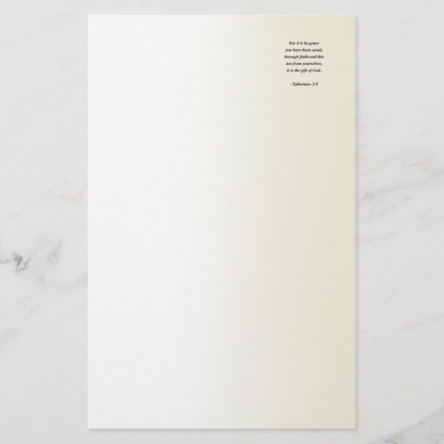 EPHESIANS 2:8 STATIONERY (Front)
