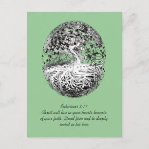 Ephesians 3:17 Be Rooted In His Love Postcard