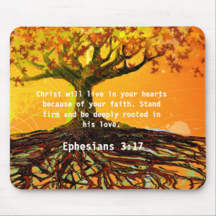 Ephesians 3:17 mouse mat