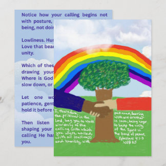 Ephesians 4:1–3 Scripture Card — Walk in Humility