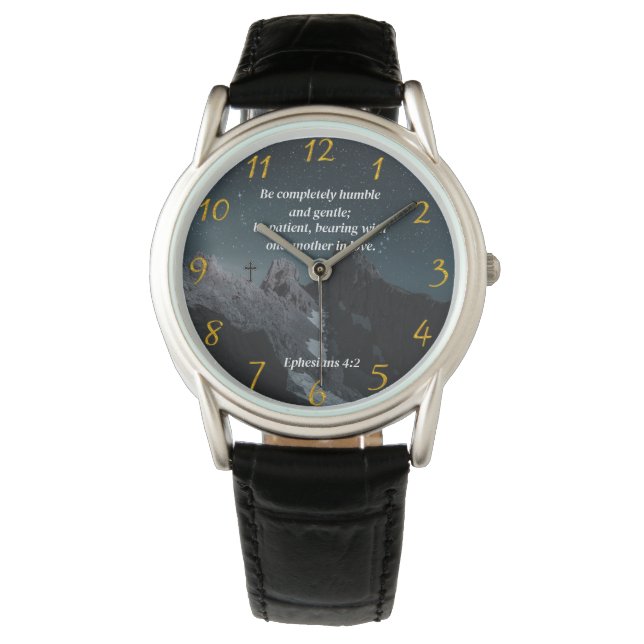 Ephesians 4:2 Christian Faith prayer  Watch (Front)