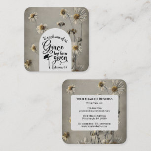 Ephesians 4:7 To each of us Grace is given Bible Square Business Card