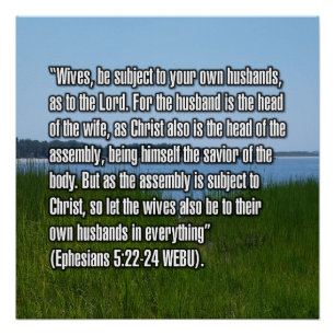 Ephesians 5:22-24 WEBU Poster