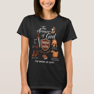 Ephesians Armor God Scripture Battle Faith Design T-Shirt