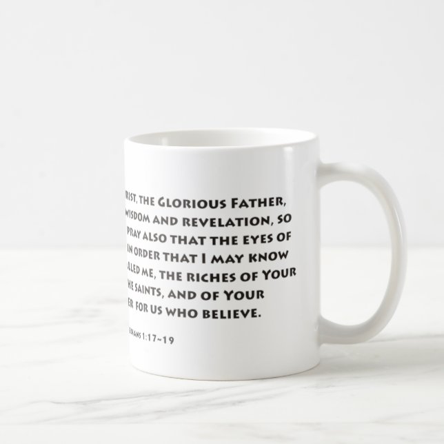 Ephesians Prayer Coffee Mug (Right)