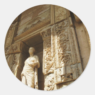 Ephesus Turkey - Celsius library at Ephesus Classic Round Sticker