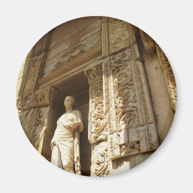 Ephesus Turkey - Celsius library at Ephesus Magnet (Front)