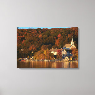 Ephraim, Wisconsin at Sunset Canvas Gallery Wrap