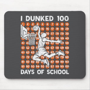Epic 100 Basketball 100th Dunked Days Day School 1 Mouse Mat
