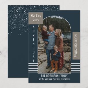 Epic Adventure Modern Christmas Holiday Greeting