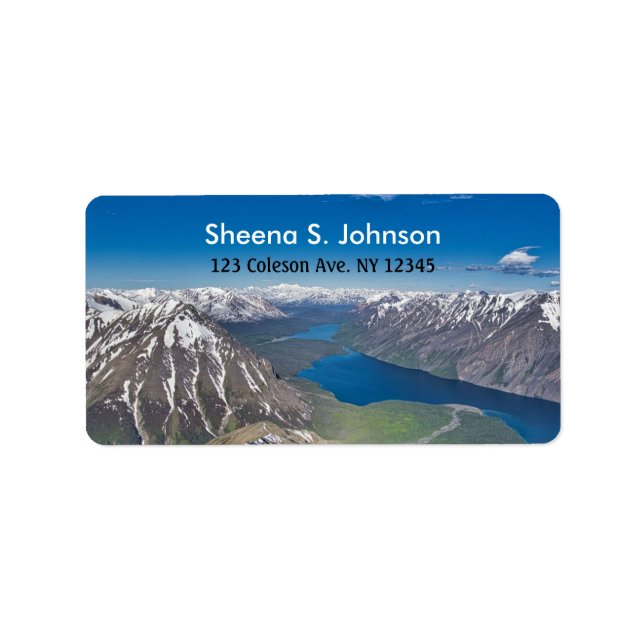 Epic Aerial Mountain View Address Label (Front)
