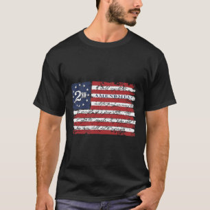 Epic American Militia Gun Rights 2A 2nd Amendment  T-Shirt